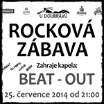 Rocková zábava - Hospoda U DOUBRAVŮ Chrášťany u Českého Brodu 25.7.2014